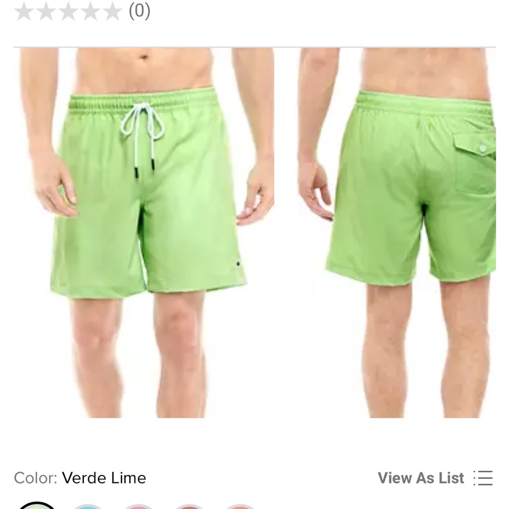 Crown and Ivy Lime Green Swim Trunks